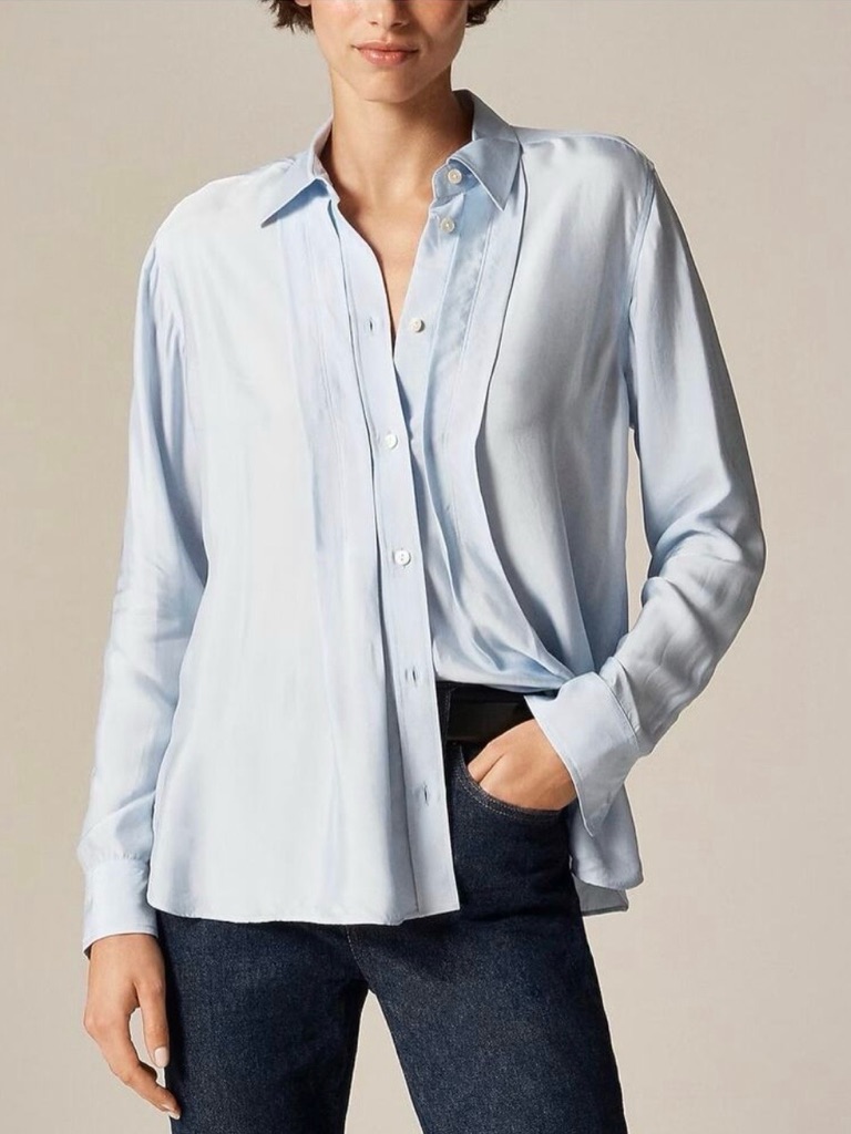 Nwt J. Crew Jules Classic-Fit Shirt Gentle Sea Blue